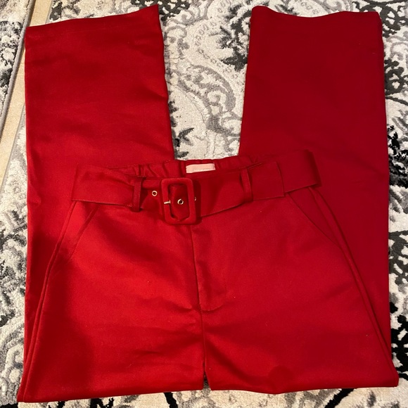 Red Mumu dressed pants, size S, made in China - Picture 3 of 12